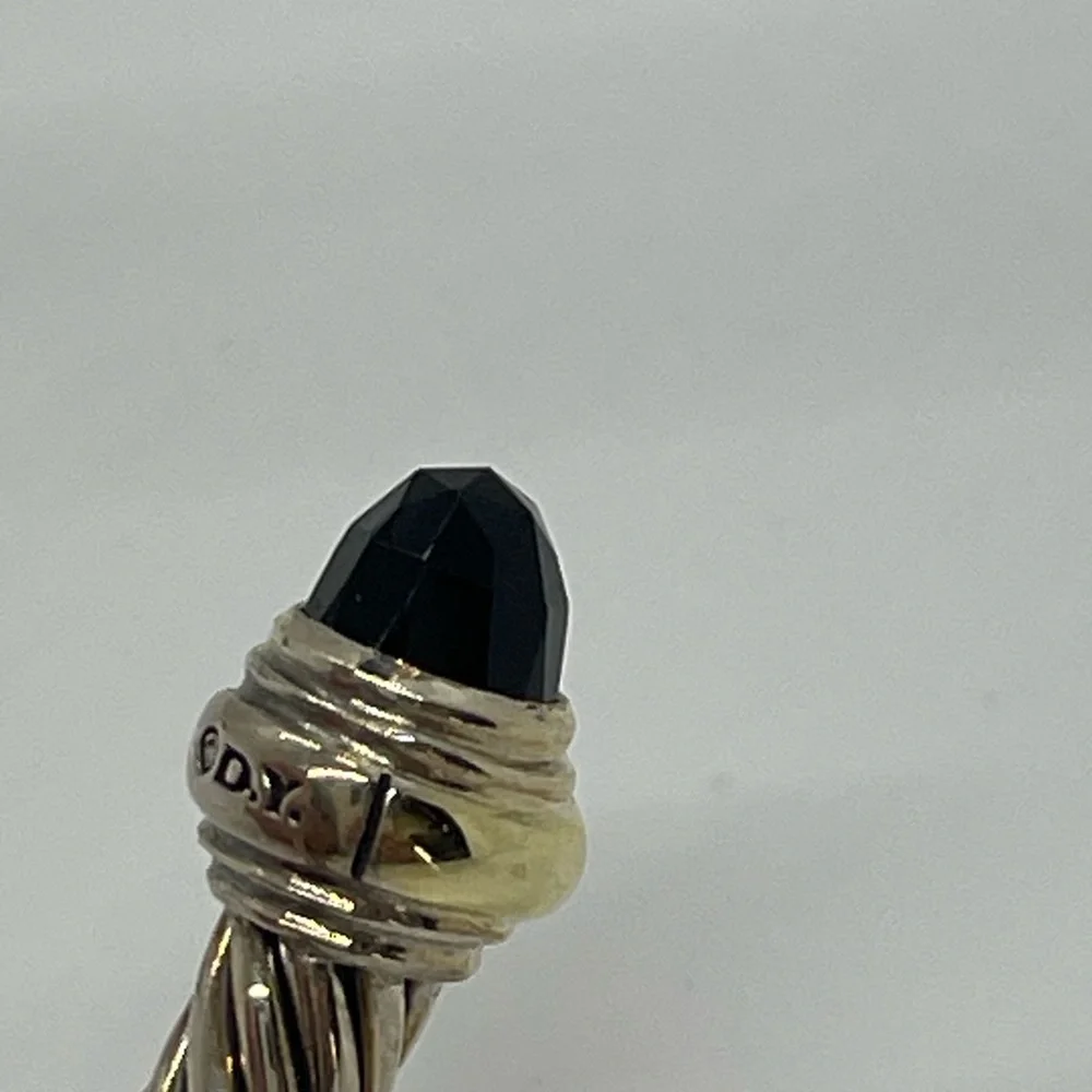 David Yurman Classic Cable Bracelet in Sterling Silver with 14k Yellow Gold - Picture 6 of 12